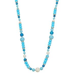 KATE SPADE • Azure Allure Turquoise Long Necklace